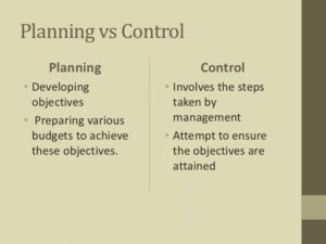 Planning & Controlling 2